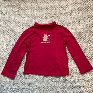 Like New Gymboree Gingerbread Girl Sugar & Spice Long Sleeve Turtleneck-Size 5